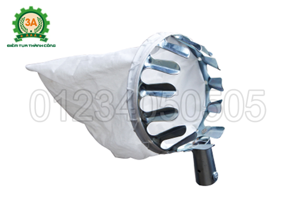 Dụng cụ hái trái cây có miệng giỏ là các răng cưa