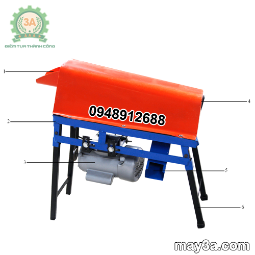 Cấu tạo của Máy tách hạt bắp 3A375W