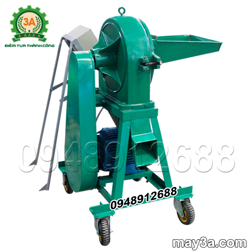 Máy nghiền cám, mùn cưa 3A7,5Kw không vòi hút: Cửa xả được thay đổi hình dạng và vị trí giúp sản phẩm đầu ra phụt ra mạnh hơn