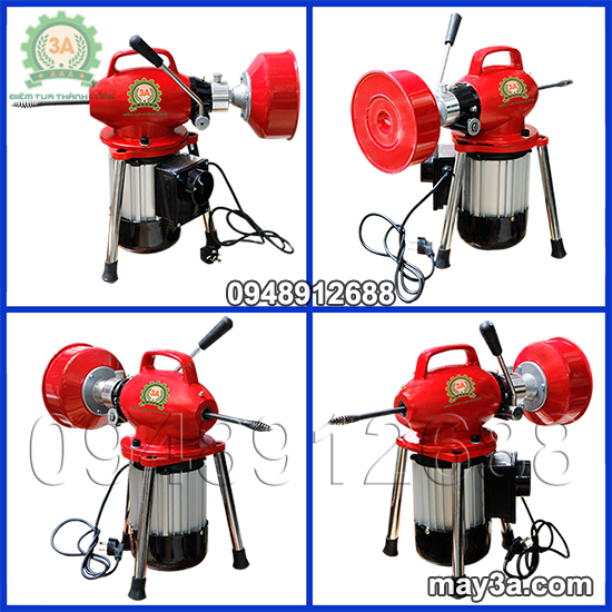 Hình ảnh Máy thông cống, thông tắc lò xo 3A300W