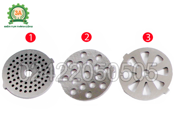 Các mặt sàng đi kèm máy xay thịt, nạo rau củ đa năng 3A400W