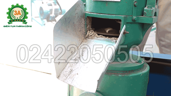 Cửa ra sản phẩm của Máy ép cám viên 3A7,5Kw