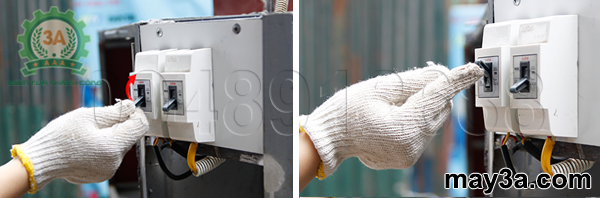 Khởi động quạt gió của Máy sấy hương nhang 3A