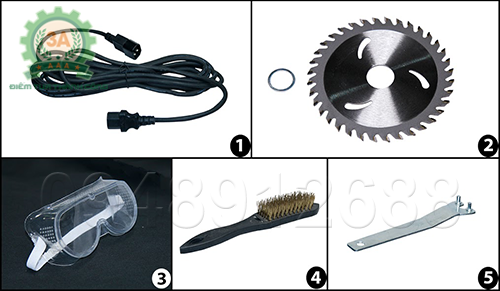 Các phụ kiện đi kèm Máy cắt cành cầm tay 3A D50