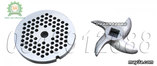 Khách hàng được tặng thêm 1 mặt sàng và dao cắt khi mua Máy xay thịt inox 3A GT2,2KW