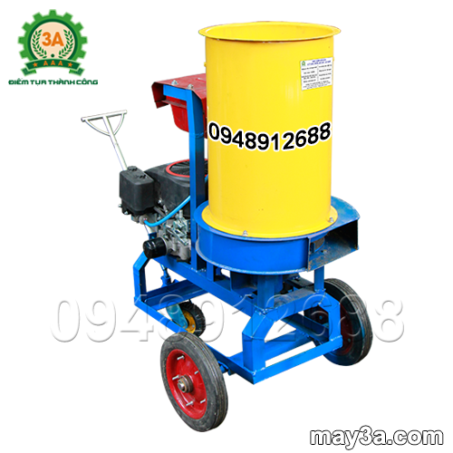 Máy băm nghiền xơ dừa, rơm, bã mía kiểu ống tròn 3A16Hp băm phụ phẩm nông nghiệp năng suất cao