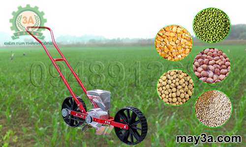 Dụng cụ gieo hạt giống một hàng 3A (kiểu xe đẩy) gieo được đa dạng các loại hạt