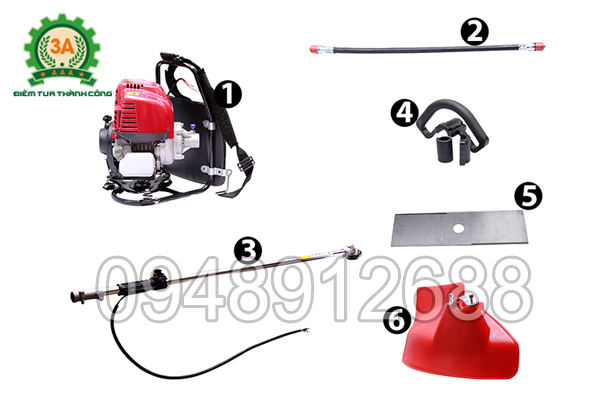 Hình ảnh cấu tạo máy làm vườn nhiều tác dụng 3A