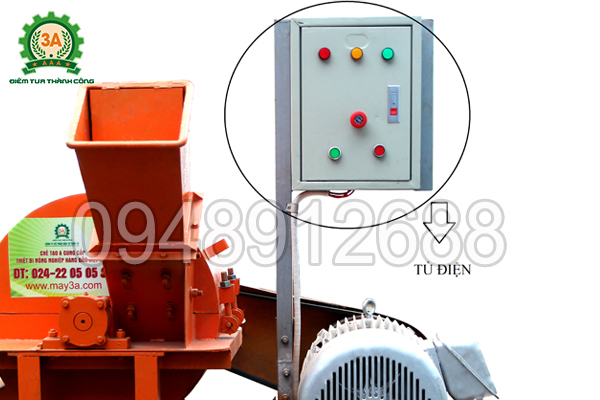 Bộ phận bảo vệ hoạt động Máy băm nghiền cây gỗ 3A15Kw