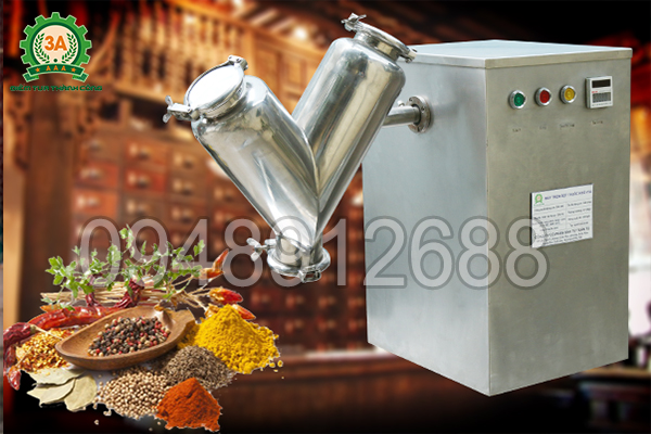 Máy trộn bột thuốc khô V3A- “người bạn”thân thiết của các cơ sở thuốc Đông y