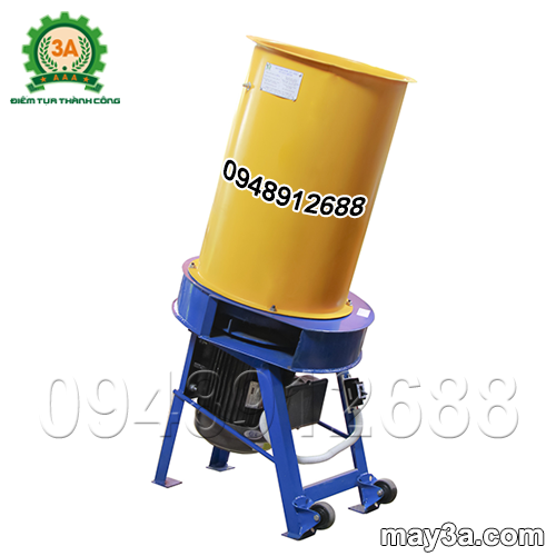 Cách làm phân hữu cơ tại nhà: Máy băm rơm, xơ dừa, cỏ voi kiểu ống tròn 3A4Kw