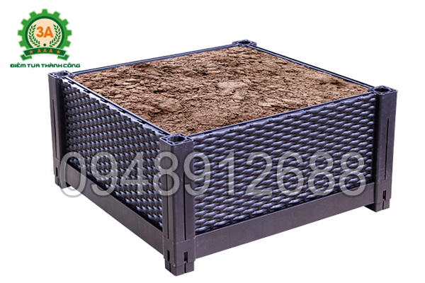 Khay trồng rau 3A chứa nhiều đất dinh dưỡng