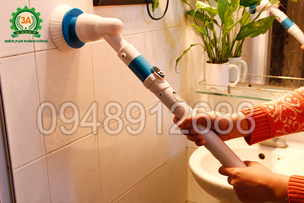Chổi cọ rửa vệ sinh đa năng 3A dễ dàng cọ rửa tường lát gạch men trong nhà vệ sinh