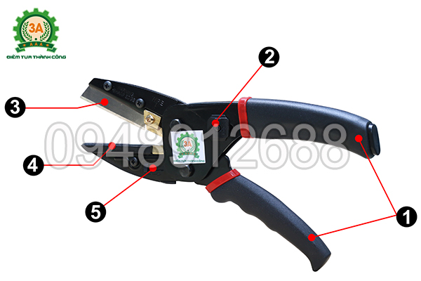 Cấu tạo của Kéo cắt đa năng 3A 3 in 1