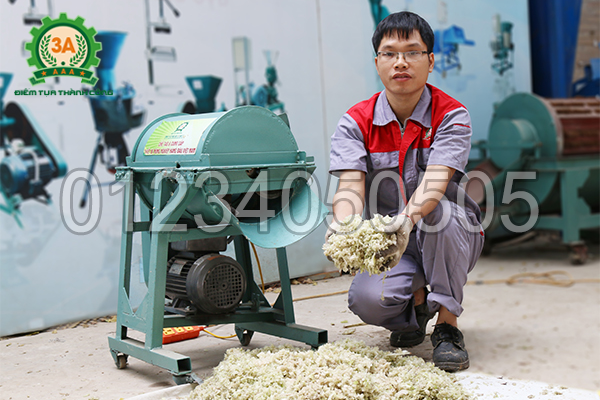 Sản phẩm đầu ra của máy băm cây chuối dạng hạt 3A1,5Kw