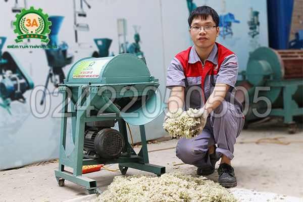 Sản phẩm đầu ra của máy băm cây chuối dạng hạt 3A1,5Kw