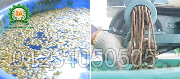 Sản phẩm cám nổi và cám thường của Máy ép cám viên nổi 3A7,5Kw (bán tự động)