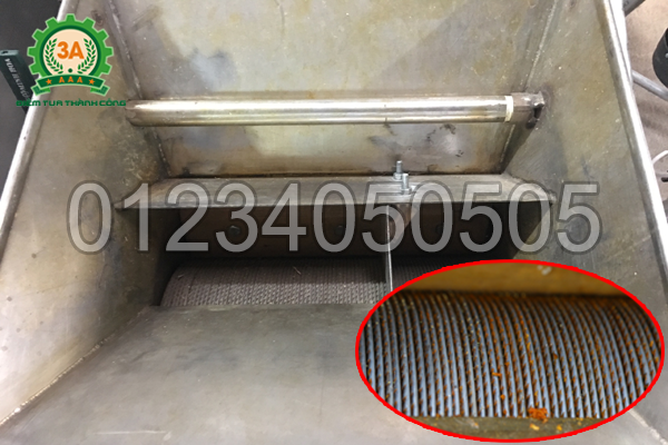 Máy nghiền nghệ 3A3Kw (Inox) có thiết kế lô nghiền sắc bén