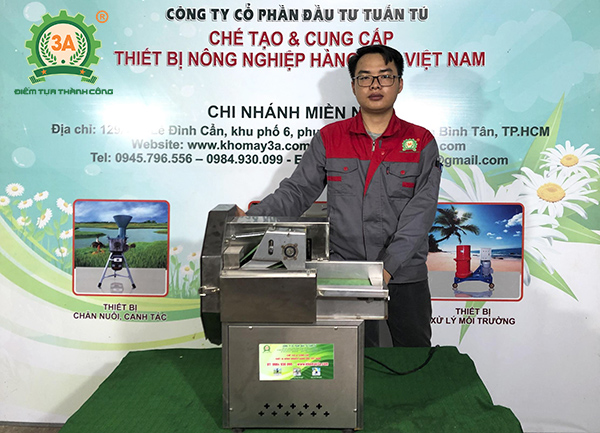 Máy cắt hành lá, rau củ 3A370W có thiết kế nhỏ gọn