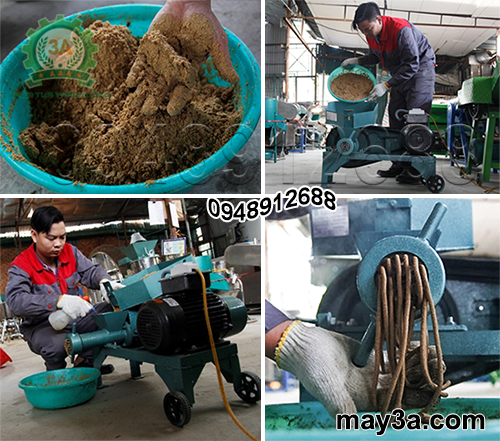 Sử dụng Máy ép cám viên 3A3Kw không đầu cắt để ép cám cho vật nuôi