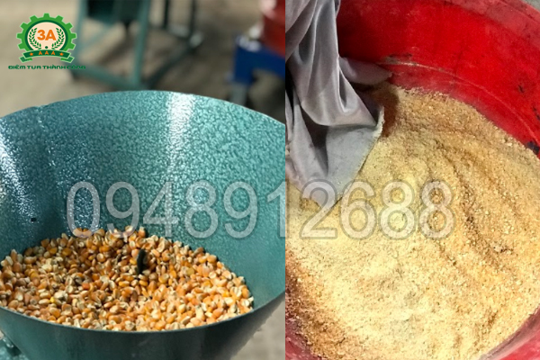 Tính năng nghiền bột khô của Máy chế biến thức ăn chăn nuôi 3A2,2Kw (kiểu phễu tròn)