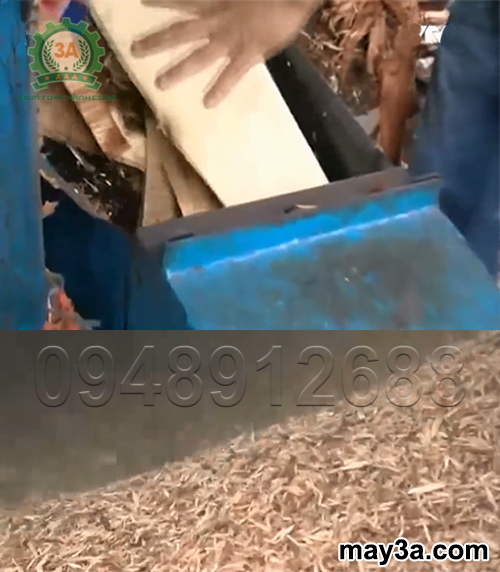 Ván bóc được băm nhỏ thành dăm gỗ bằng Máy băm ván bóc 3A22Kw