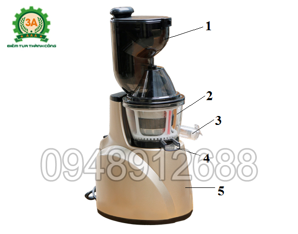 Cấu tạo tạo máy ép trái cây 3A