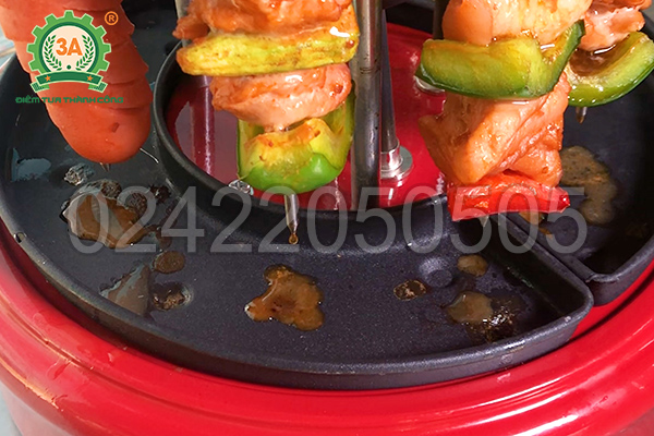 Bếp nướng BBQ 3A giúp loại bỏ lượng lớn mỡ thừa trong quá trình nướng