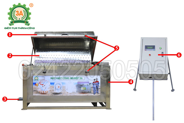 Máy giặt công nghiệp 3A1,5Kw (15)