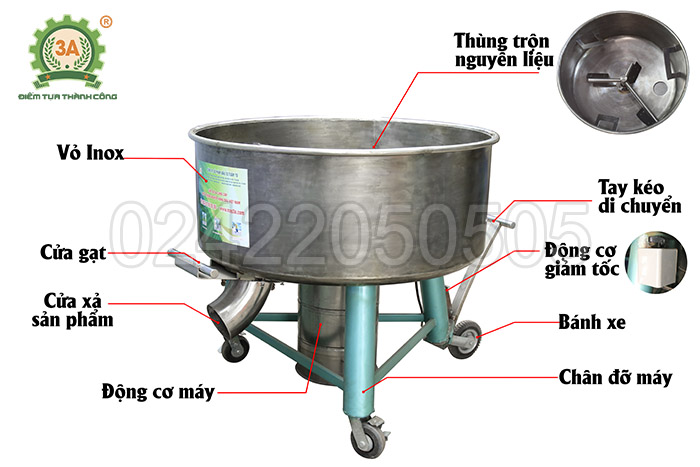 Máy trộn bột đa năng 3A3,5Kw (11)