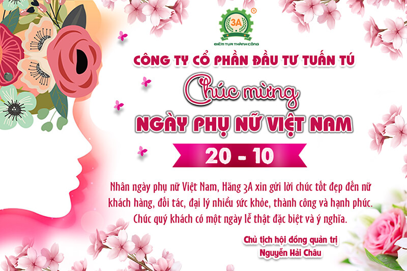 Chúc mừng ngày phụ nữ Việt Nam 20/10/2021