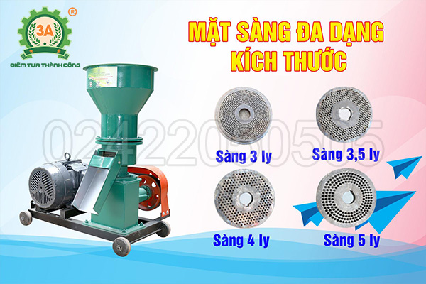 máy ép cám viên trục đứng