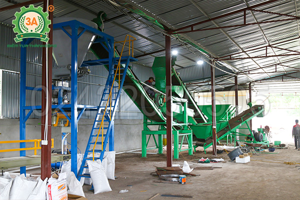 Dây chuyền sản xuất phân hữu cơ dạng bột và dạng viên 4 tấn/giờ 3A.