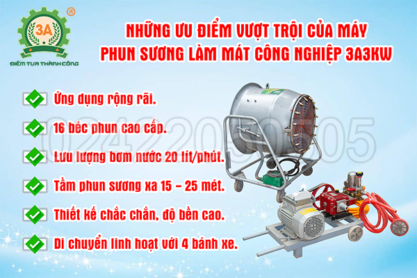máy phun sương làm mát