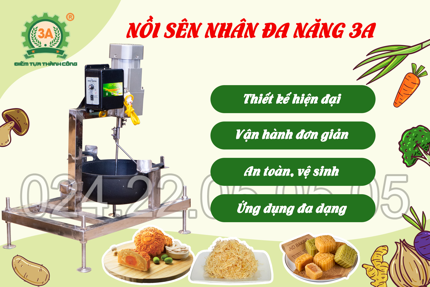 Nồi sên nhân đa năng 3A