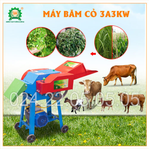 Máy băm thân cây ngô, cỏ voi 3A3Kw