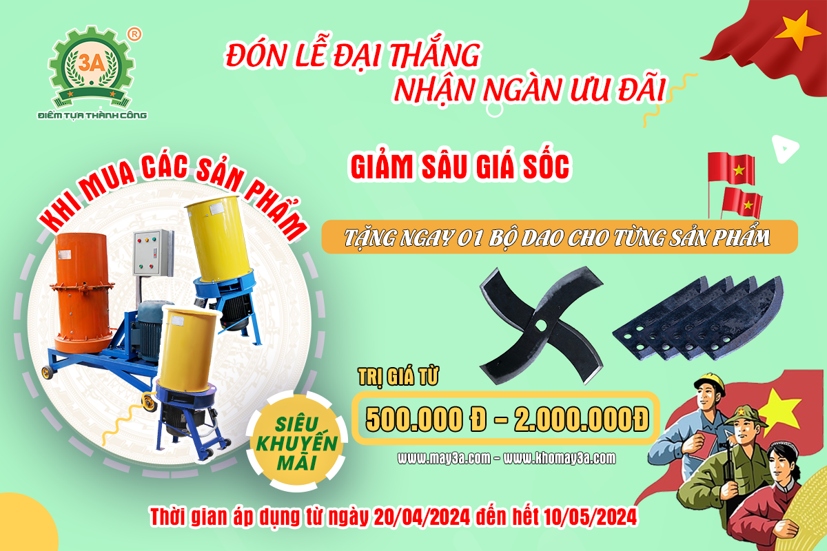 Máy băm xơ dừa ống tròn