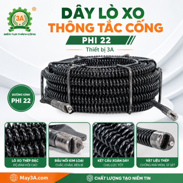 dây lò xo thông tắc phi 22
