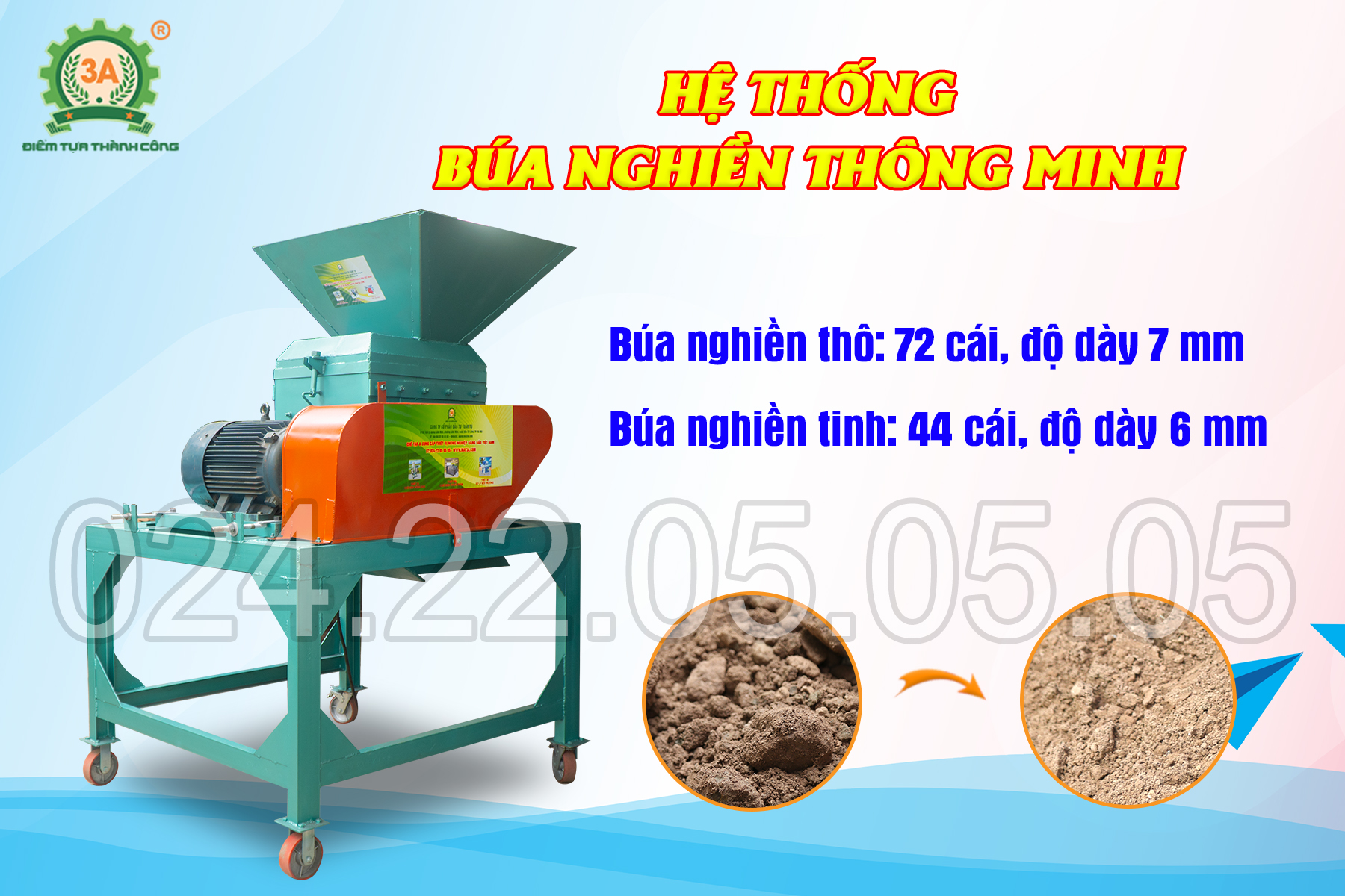 Hệ thống búa nghiền thông minh, bền bỉ