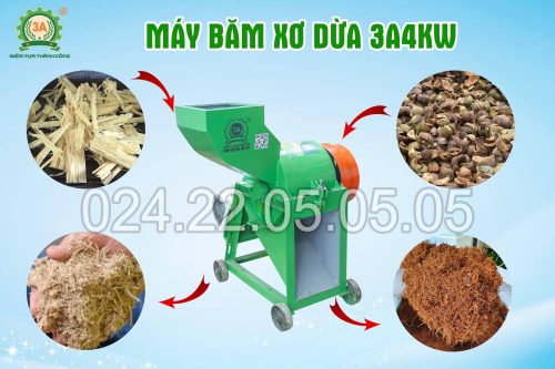 Máy băm xơ dừa hãng 3A4W