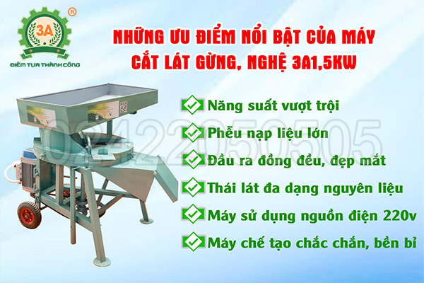 Cắt lát củ gừng và củ nghệ