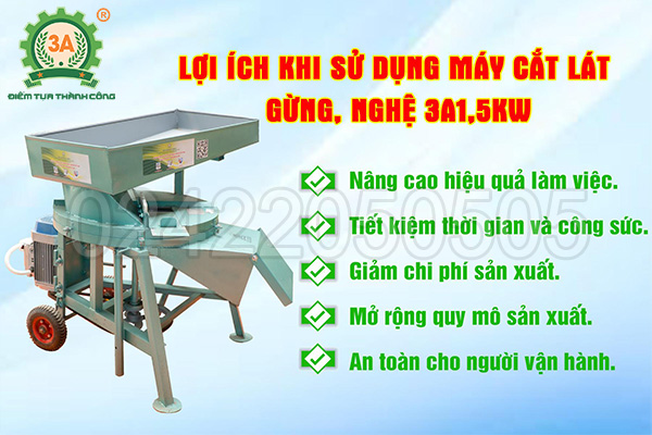 Máy cắt lát gừng, nghệ
