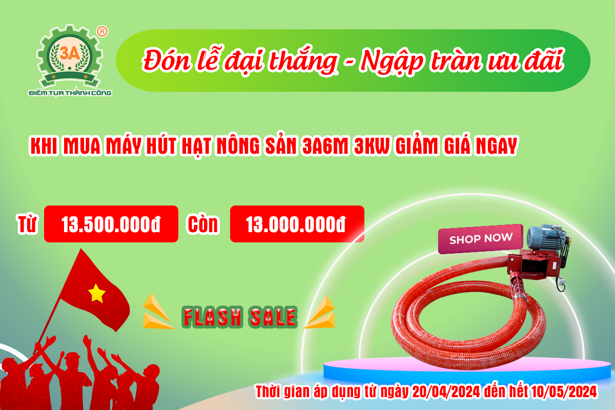 Máy hút hạt nông sản 3A6M