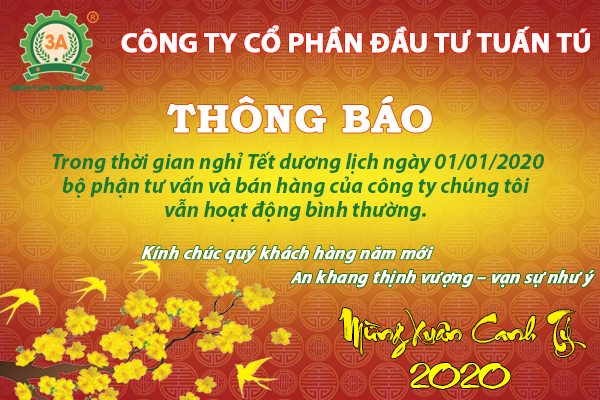 Thông báo lịch làm việc Tết dương lịch 2020