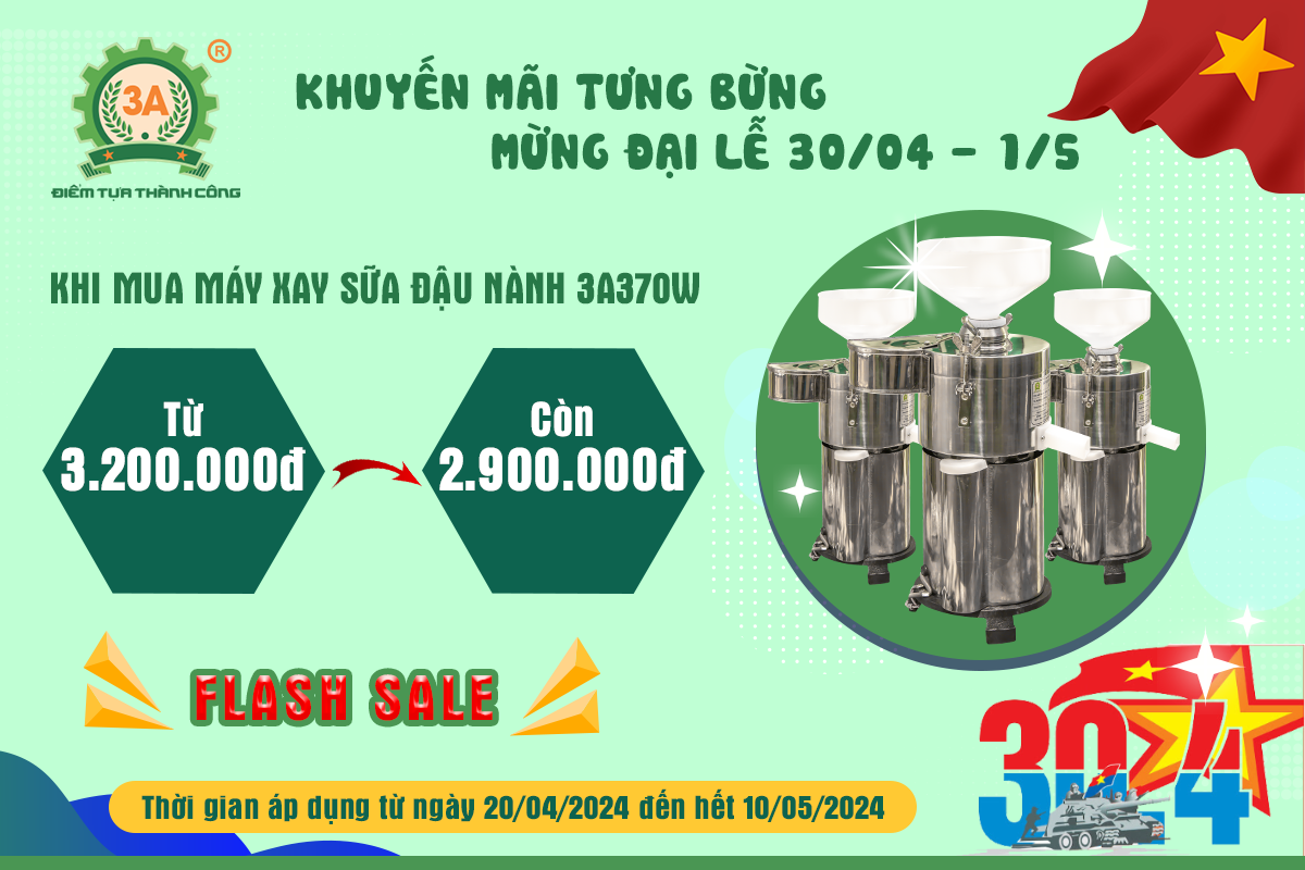 Máy xay đậu nành tách bã 3A370W