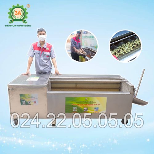 Máy rửa và chà vỏ củ quả 3A3kW