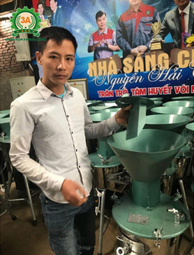 Bán máy băm nghiền đa năng 3A2,2Kw và máy ép cám nổi 3A11Kw (bán tự động) cho anh Giang ở Hà Nam