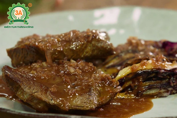 Cách làm nước sốt bò bít tết: Sốt Quick red wine sauce