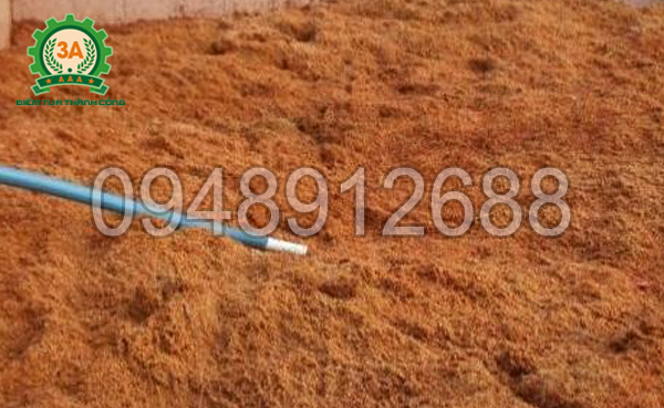 Cách làm phân hữu cơ từ xơ dừa: Xả nước và để dừa khô ráo