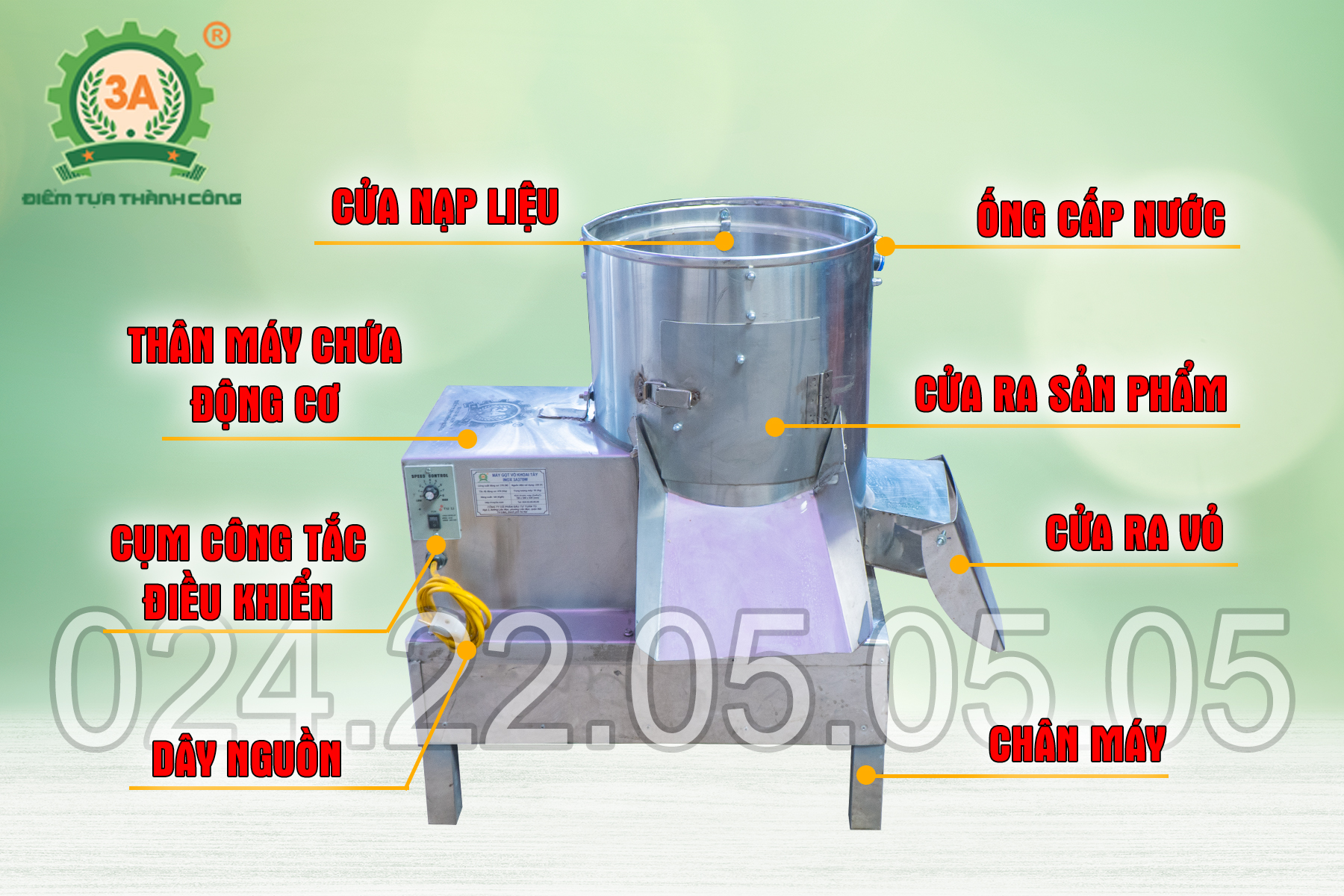 Cấu tạo của máy